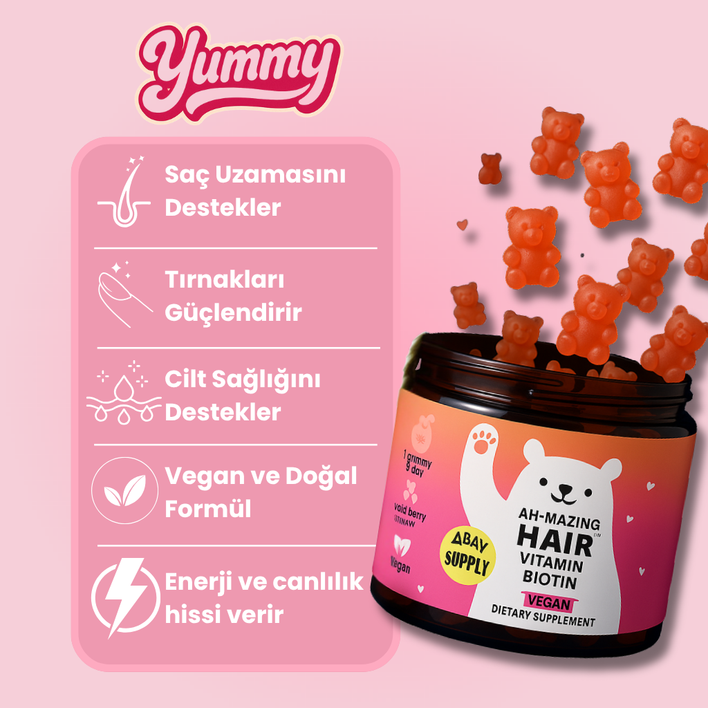 Yummy® Günlük Biotin Kavanozu